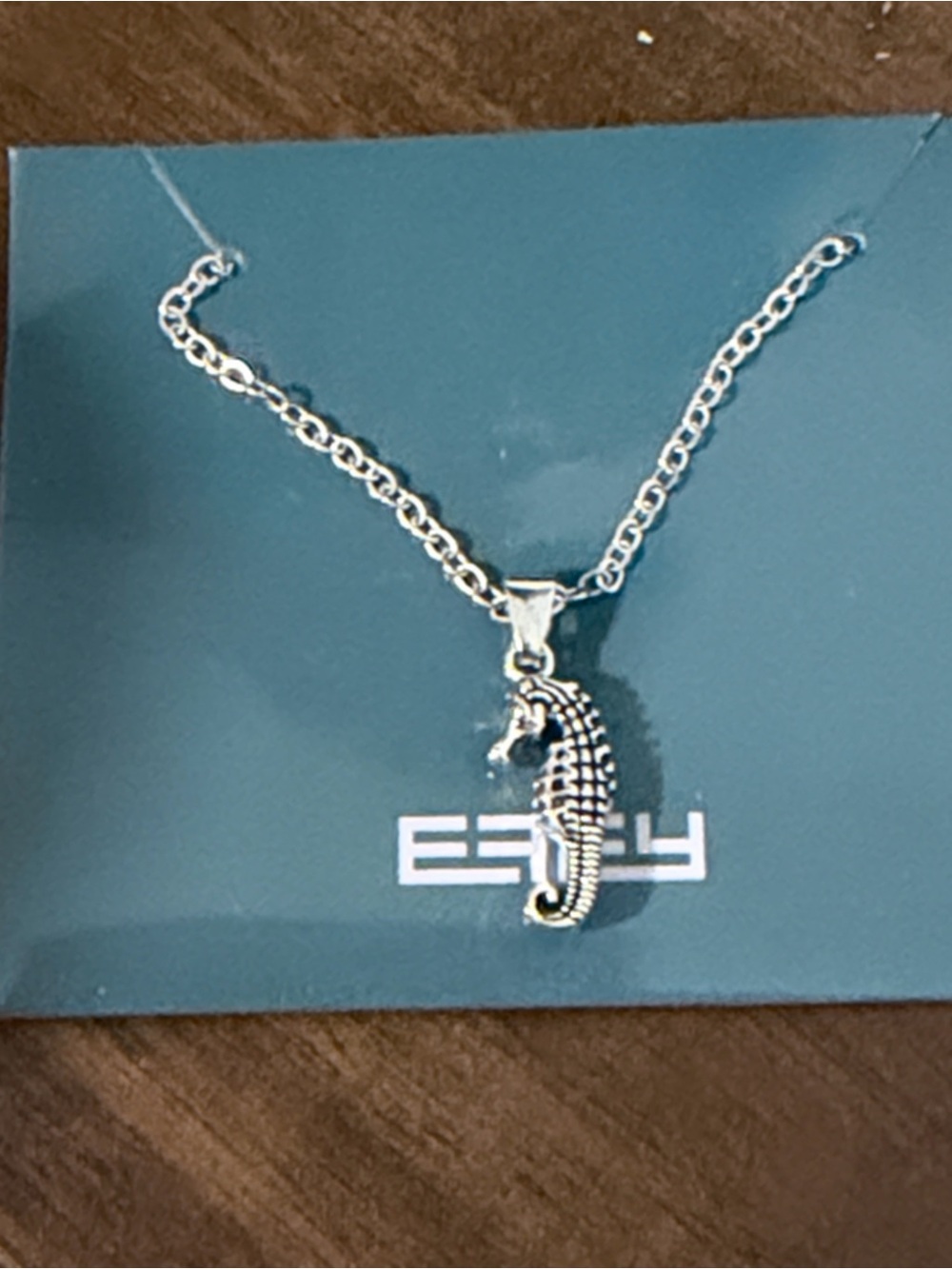 Seahorse Pendant Necklace - Silver